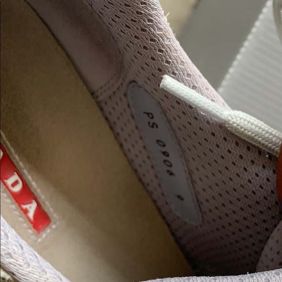 Prada baby blue sneakers sz 9 10 us pre owned - Picture 5 of 6